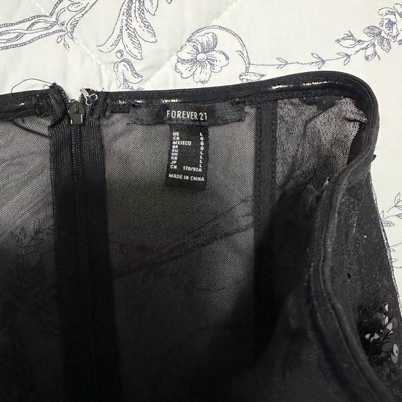 Forever 21 Black Strapless Corset Mini Dress - Picture 5 of 11